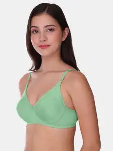 POOJA RAGENEE Womens Full Coverage Non Padded Mould Cotton Bra (MQ3057_1P_TGR_28B)