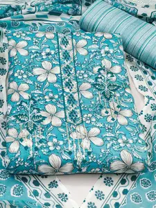 KALINI Floral Embroidered Unstitched Dress Material