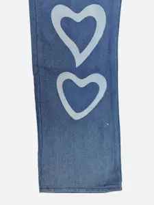 BAESD Girls Bootcut Comfort Slash Knee Jeans