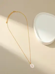 AQUASTREET 18K Gold-Plated Waterproof Antitarnish Letter X Initial Pendant Necklace