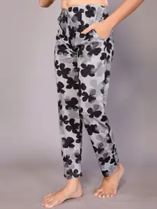 vj fashion Floral Printed Round Neck Night Suit