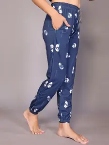 vj fashion Conversational Printed Round Neck Night Suit