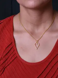 Totapari Gold-Plated Heart Glow Necklace