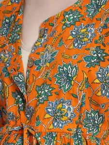 Secret Wish Floral Print Cotton Maternity Nightdress