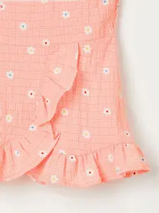 Juniors by Lifestyle Girls Floral Print Cotton Top