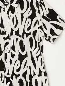 Fame Forever by Lifestyle Boys Spread Collar Printed Casual Shirt