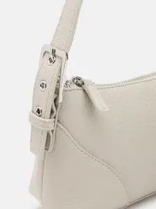 MANGO Textured Structured Baguette With Buckle