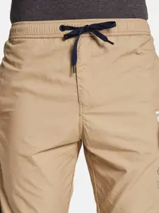 Octave Men Solid Cotton Mid Rise Regular Track Pants