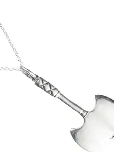 Exotic India Sterling Silver Inverted Bat Pendant