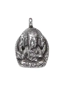 Exotic India Sterling Silver Deity Lord Ganesha Pendant