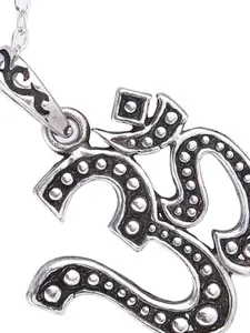 Exotic India Sterling Silver Om Pendant