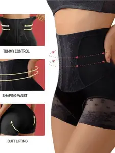 Softwrap Self Design Cotton Tummy & Thigh Shapewear