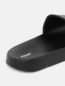 FCUK Men Brand Logo Printed Sliders