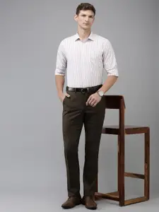 Park Avenue Slim Fit Opaque Striped Formal Shirt