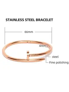 DressBerry Rose Gold-Plated Cuff Bracelet