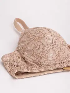 DressBerry Pack of 3 Floral Bra Medium Coverage Heavily Padded