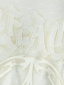 Forca by Lifestyle Men Typography Printed Raw Edge T-shirt