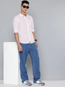Levis Pure Cotton Slim Fit Opaque Striped Casual Shirt