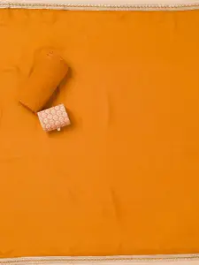 Koskii Floral Printed Mirror Work Unstitched Dress Material