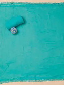 Koskii Floral Printed Sequinned Unstitched Dress Material