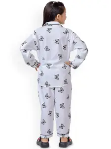 BAESD Girls Printed Pure Cotton Night suit