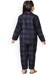 BAESD Girls Checked Pure Cotton Clothing Set