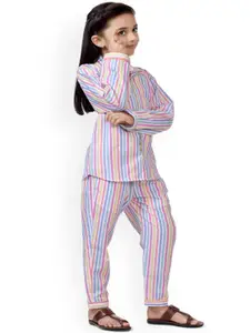 BAESD Girls Striped Pure Cotton Clothing Set