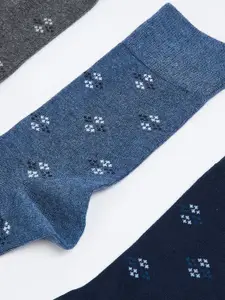 Max Men Pack of 3 Patterned Calf Length Socks