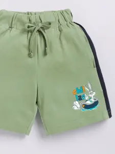 YK X Minute Mirth Boys Pure Cotton Looney Tunes Printed Shorts