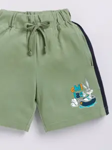 YK X Minute Mirth Boys Pure Cotton Looney Tunes Printed Shorts