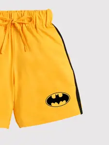 YK X Minute Mirth Boys Batman Printed Pure Cotton Shorts