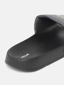 FCUK Men Brand-Logo Print Sliders