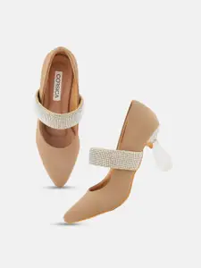 CORSICA Women Embellished Party Block Pumps