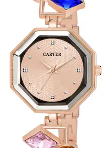 Sandy D Carter Women Watch & Bracelet Set