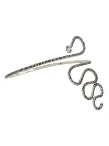 TEEJH Anandi Silver-Plated Oxidised Armlet