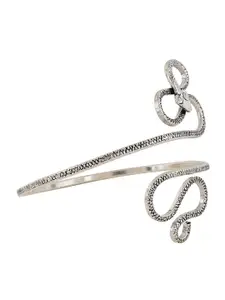 TEEJH Aaradhana Silver-Plated Oxidised Armlet