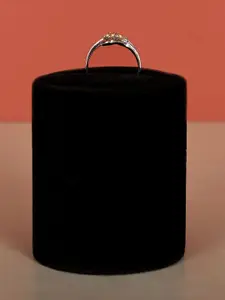 Exotic India Cubic Zirconia and Citrine Gemstone Sterling Silver Beautiful Ring