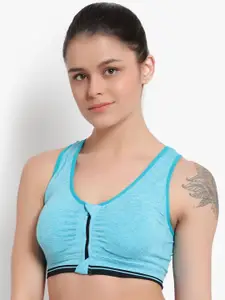 BRACHY Full Coverage Front Closure high impact front zip light padded sports bra