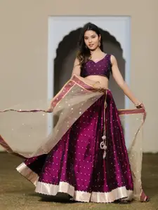 Indi INSIDE Embellished Ready to Wear Lehenga & Unstitched Blouse With Dupatta