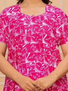 JVSP FASHION Print Of 2 Printed Maxi Nightdress