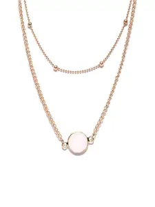 fabula Gold-Plated Opal Crystal Multi Layered Necklace