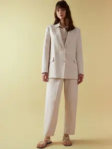 DeFacto Women Notched Lapel Single Breasted Formal Blazer