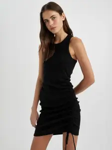DeFacto Women Round Neck Sleevess Bodycon Mini Dress