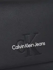 Calvin Klein Women Brand Logo Buckle Detail PU Envelope