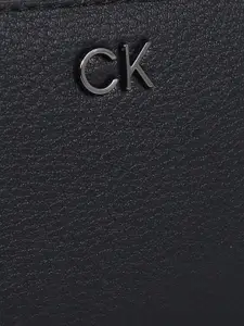 Calvin Klein Women Textured PU Three Fold Wallet