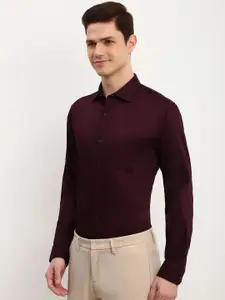 Allen Solly Men Slim Fit Solid Spread Collar Formal Shirt
