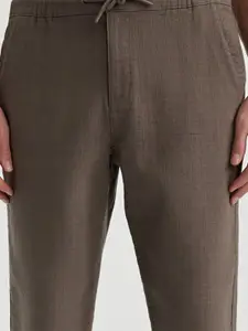 DeFacto Men High Rise Pure Cotton Trousers