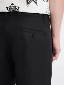 DeFacto Men Mid Rise Linen Chinos Trouser