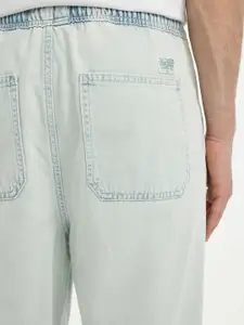 DeFacto Men Cotton Mid Rise Wide Leg Trousers