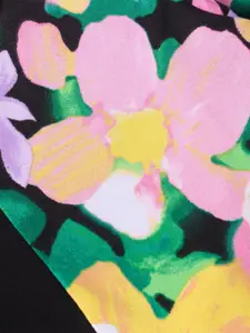 CrayonFlakes Girls Round Neck Printed Top with Trousers